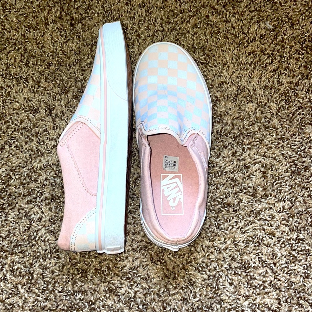Pink Checkered Vans